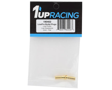 1UP Racing - 5mm LowPro Bullet Plugs (2) - 190402