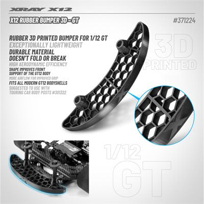 XRAY - RUBBER BUMPER 3D - GT - 371224