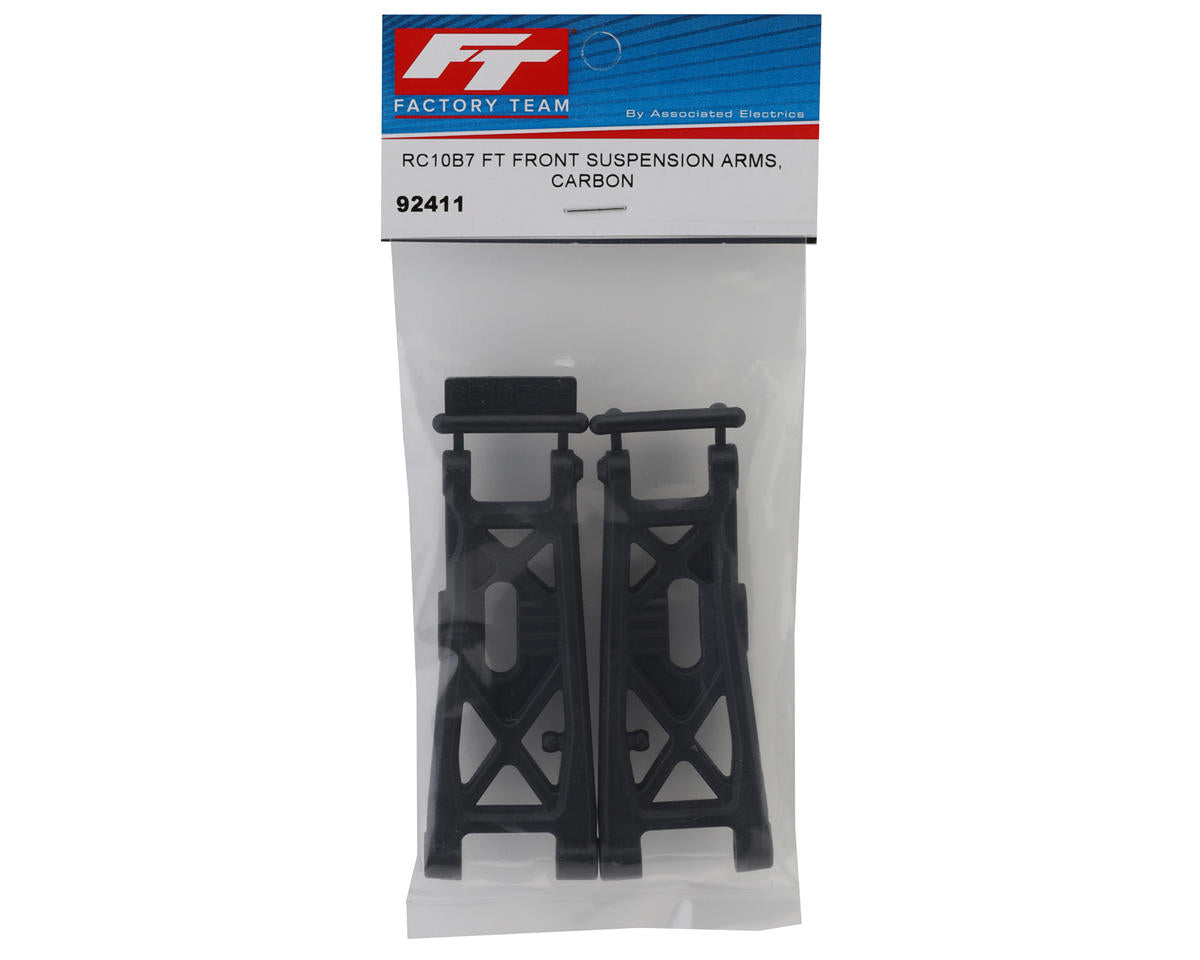 Team Associated RC10B7 Factory Team Carbon Front Suspension Arms (2) - 92411