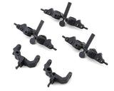 Team Associated RC10B7 Factory Team Caster & Steering Blocks (Carbon) - 92415