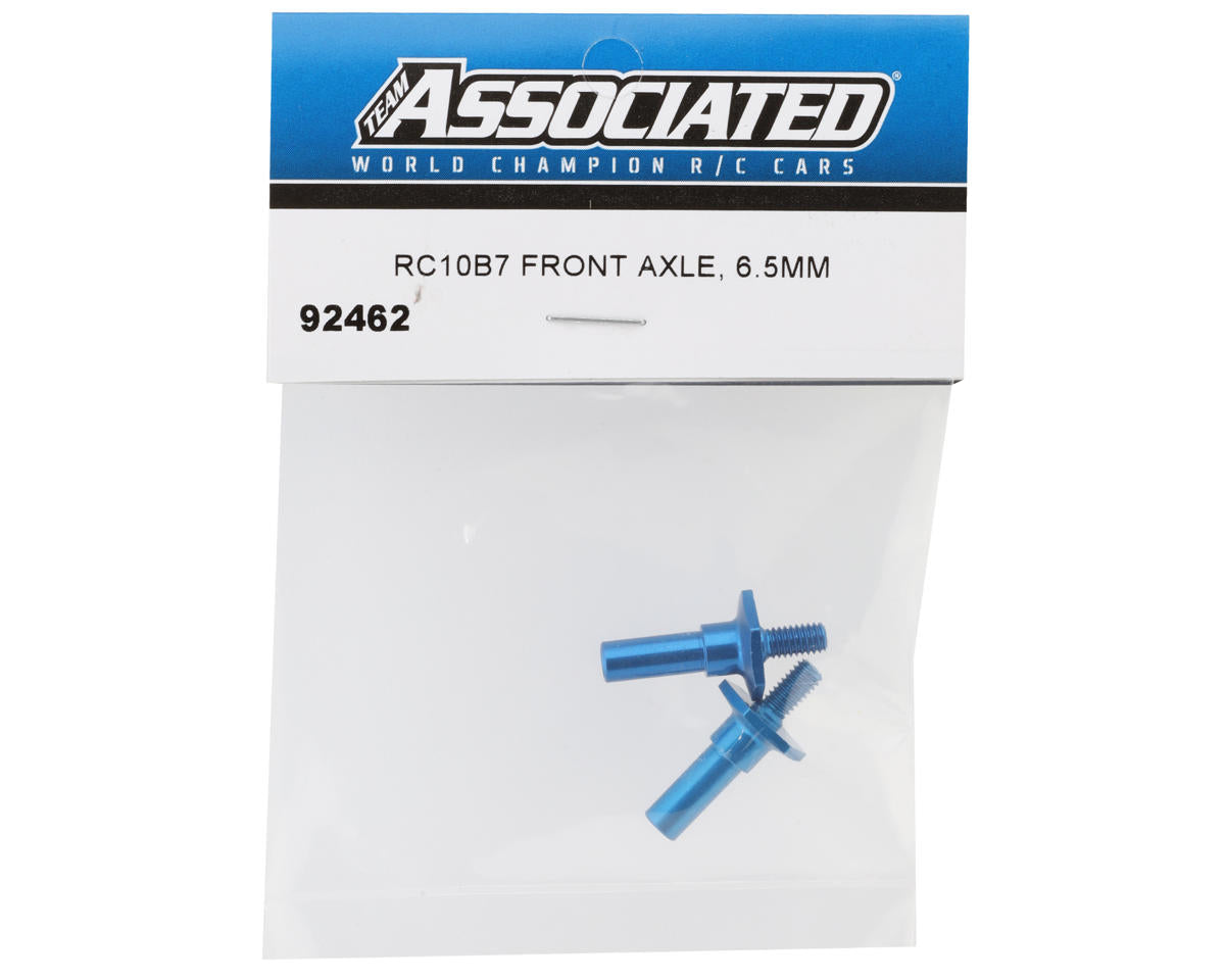 Team Associated RC10B7 6.5mm Aluminum Front Axles (2) - 92462