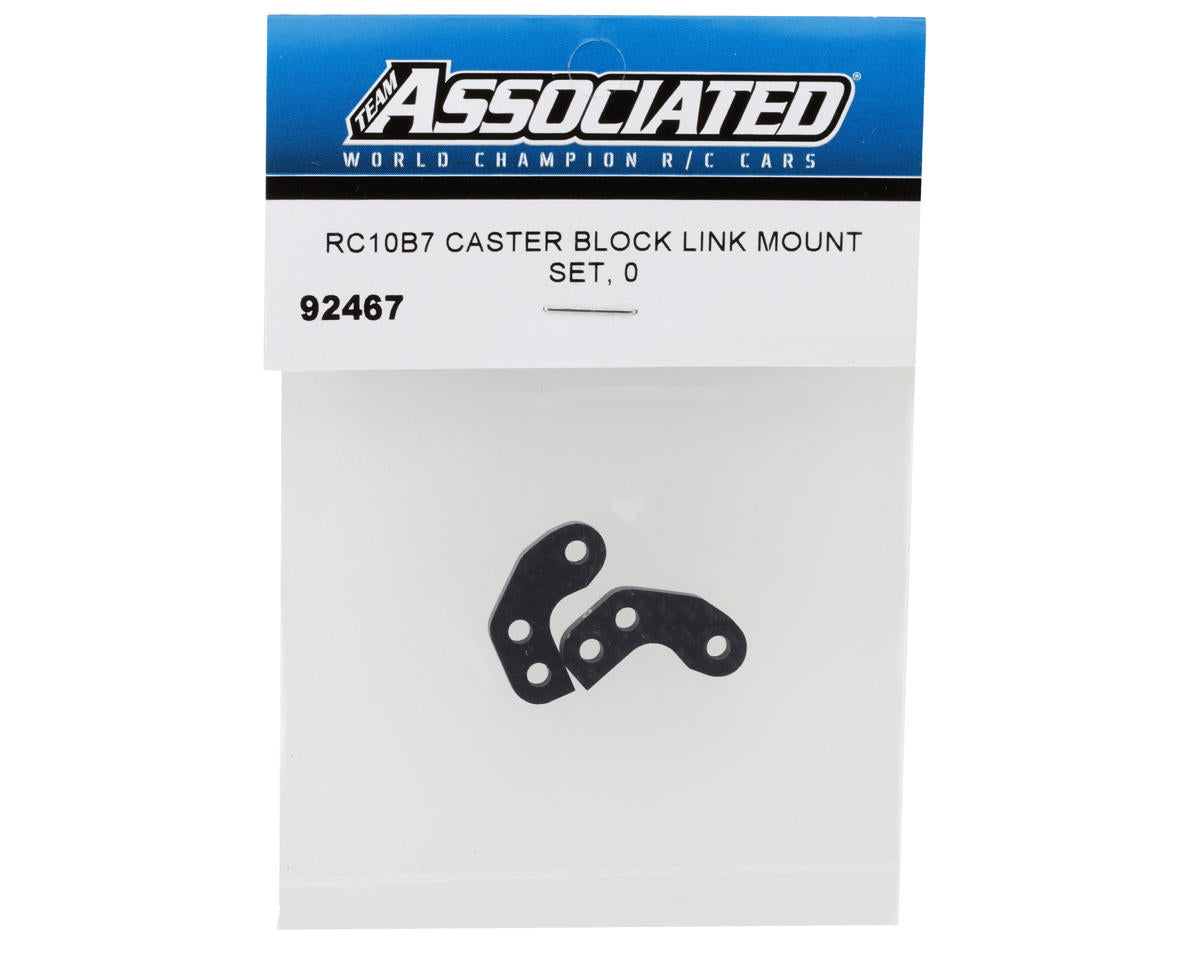 Team Associated RC10B7 Caster Block Link Mounts (+0mm) (2) - 92467