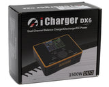 Junsi - iCharger DX6 DC Dual LiPo/Life/NiMH/NiCD Battery Charger (6S/50A/1500W) - DX6