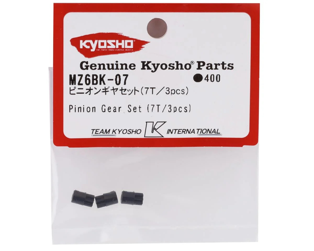 Kyosho - Mini-Z Pinion Gear Set (3) (7T) - MZ6BK-07