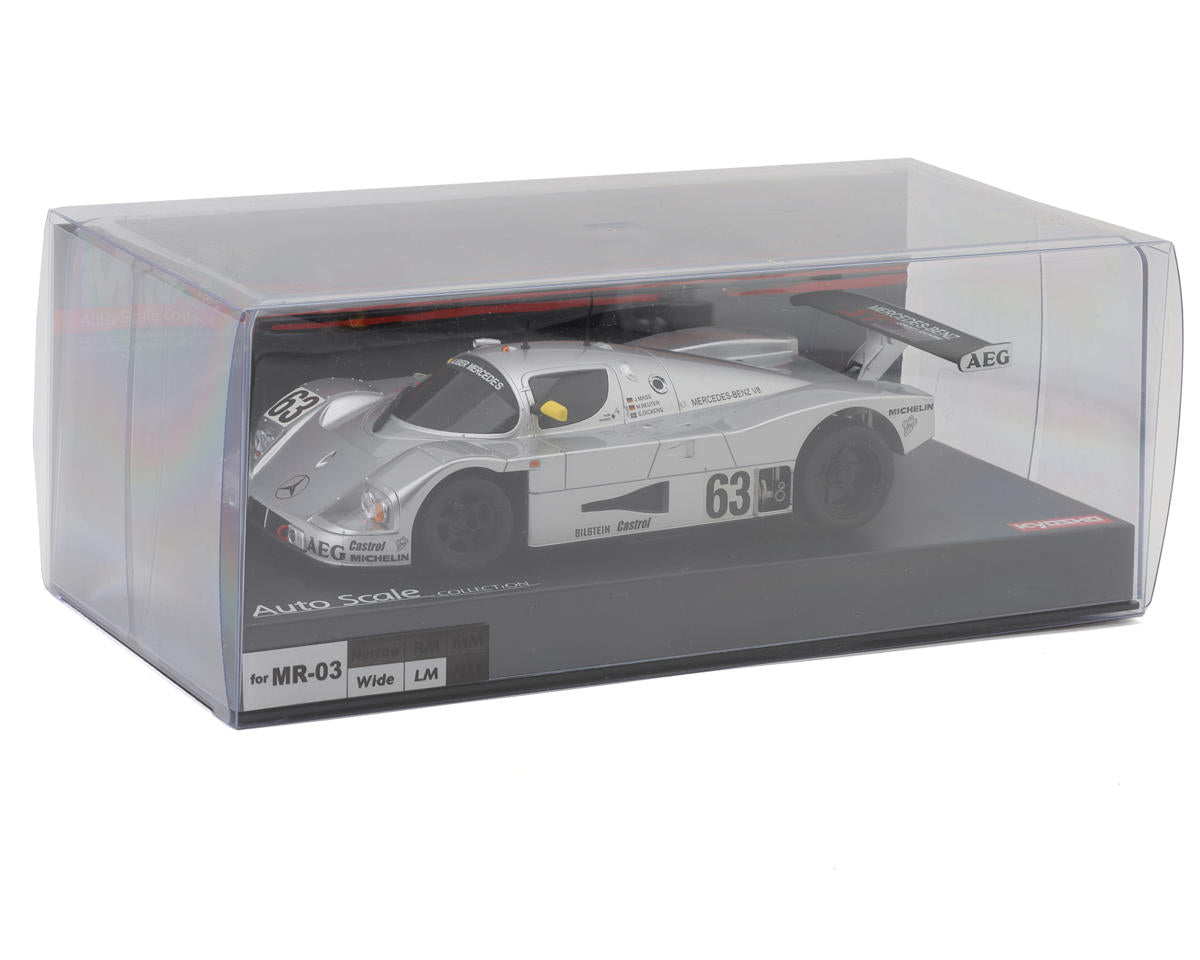 Kyosho - Mini-Z MR-03W-LM Sauber Mercedes Groupe C Rennsportwagen C9 Pre-Painted Body (Silver) - MZP345S