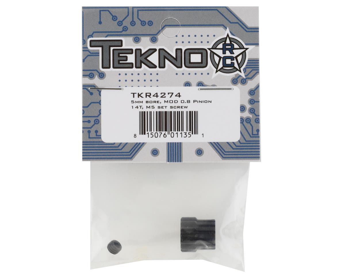 Tekno RC - Steel Mod 0.8 Pinion Gear w/5mm Bore (14T) - 4274