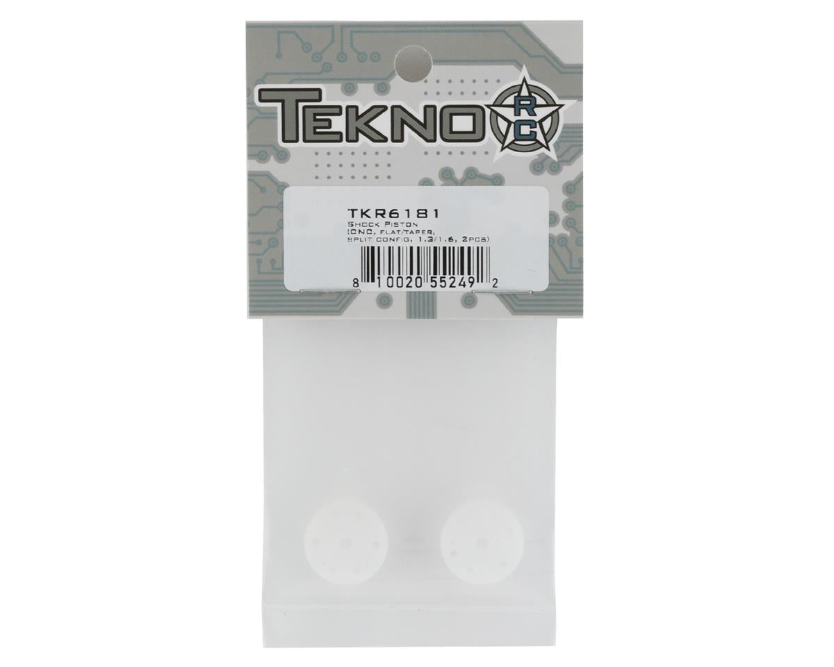 Tekno RC - CNC Flat/Tapered Shock Pistons (2) (1.3mm/1.6mm - 6181