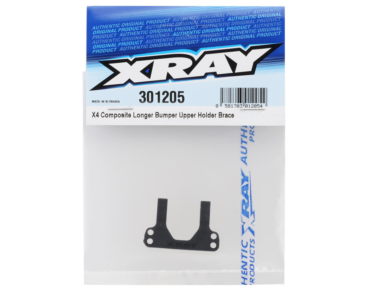 XRAY X4 - COMPOSITE LONGER BUMPER UPPER HOLDER BRACE - 301205