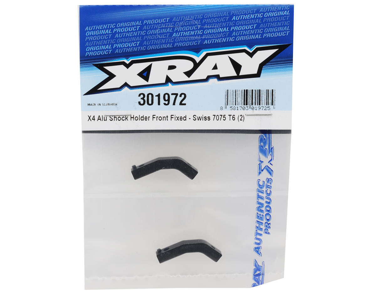 XRAY X4 - ALU SHOCK HOLDER FRONT FIXED - SWISS 7075 T6 (2) - 301972