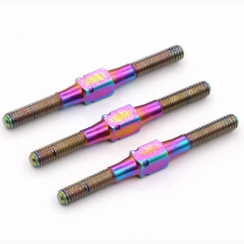 Roche - Titanium Turnbuckle Set for Rapide F1 (3 pcs), Rainbow Color - 350234