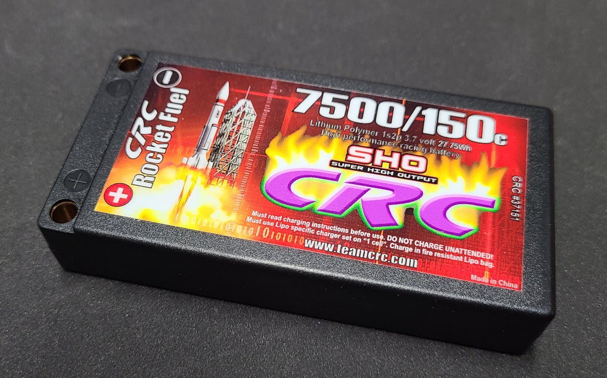 CRC - Rocket Fuel 3.7V 1s 7500mAh 150C LIPO ULTRA Low IR Super High Output - 37151