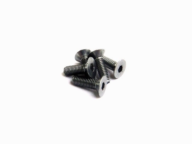 Hiro Seiko -  Aluminium 7075 Hex Socket Flat Head Screw S-BLACK (5 pieces)