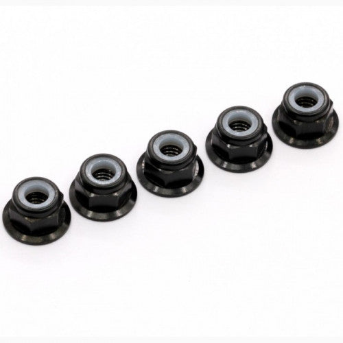 ROCHE - M4 Aluminum Locknut (Black), 5 pcs - 510004K