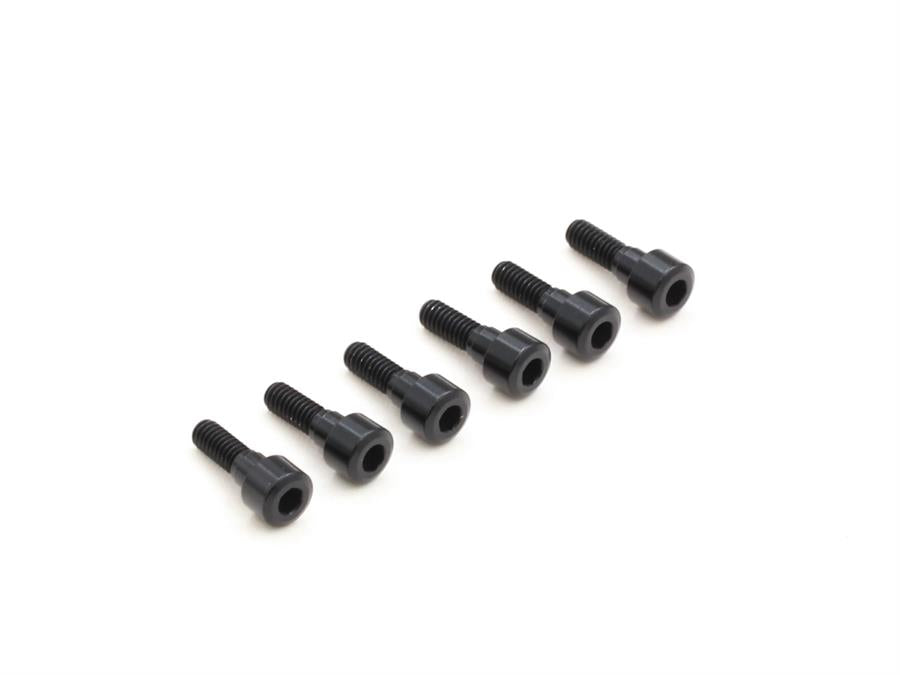 ROCHE - M2.5x8mm Cap Head Wheel Screw Black 6 pcs - 510058