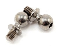 Team Associated RC10 B6 4mm Factory Heavy Duty Titanium Ball Stud Set (2)