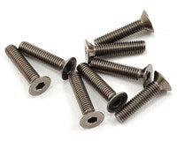 Mugen Seiki 3x14mm Titanium Flat Head Hex Screw (8) - MUGB0756T