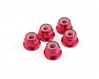 Roche - M4 Aluminum Locknut (Red), 5 pcs