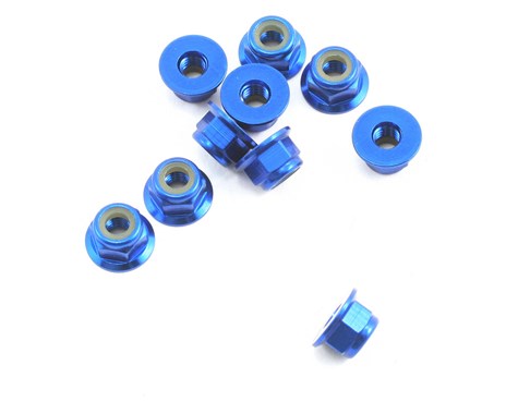 Team Associated Factory Team 4mm Locknut (Blue) (10) - 25391