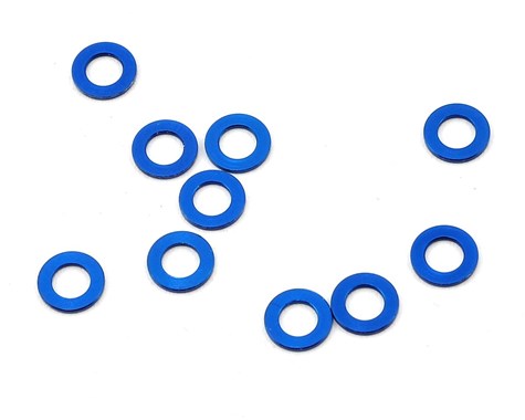 Team Associated 5.5x0.5mm Aluminum Ball Stud Washer (Blue) (10) - 31381