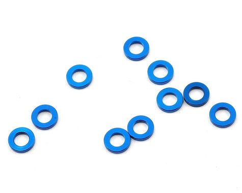 Team Associated 5.5x1.0mm Aluminum Ball Stud Washer (Blue) (10) - 31382