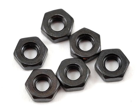 Team Associated - M3 Nut (Black) (6) - 91477