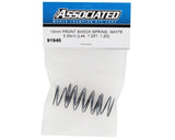 Team Associated - 13mm Front Shock Spring (White/3.3lbs) (44mm) - 91940