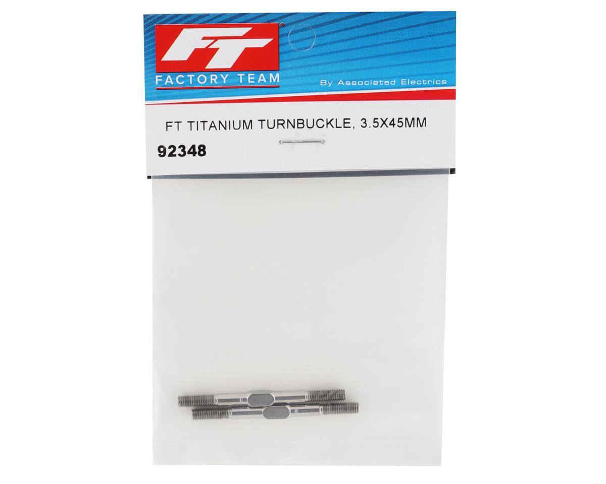 Team Associated Factory Team 3.5x45mm Titanium Turnbuckles (2) - 92348