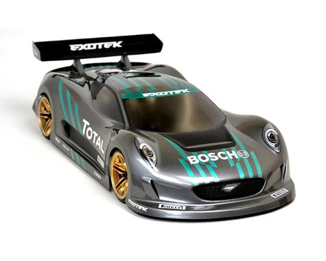 Exotek 190mm USGT J-Zero GT Sedan Body w/Wing (Clear) - 1884