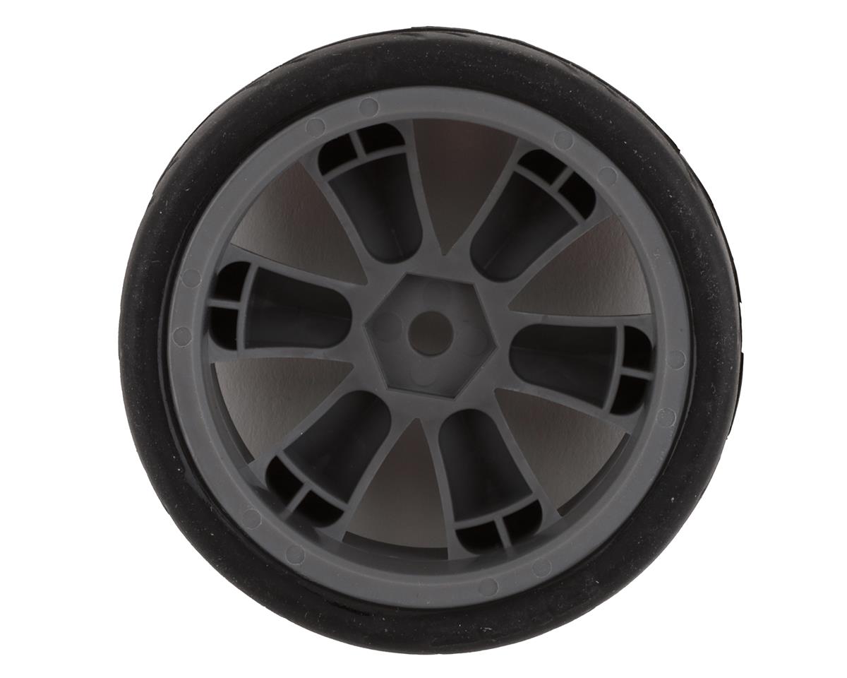 Gravity RC USGT Pre-Mounted GT Belted Rubber Tires w/GT Wheel (Grey) (4) w/12mm Hex