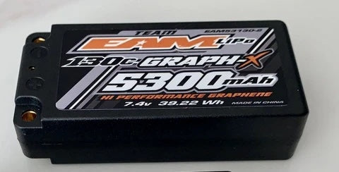 TEAM EAM 5300MAH 2S - 130C ULCG GRAPH-X FORMULA BATTERY - SHORTY LIPO