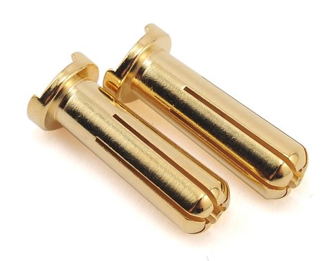 Max Current 5mm Gold Bullet Connectors (2) - 4041