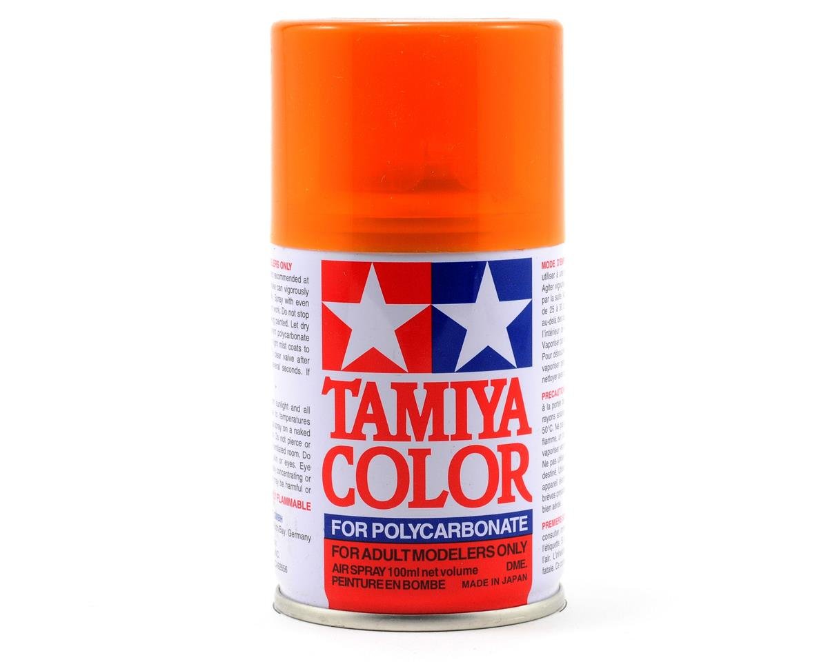 Tamiya PS-43 Translucent Orange Lexan Spray Paint (100ml) - 86043