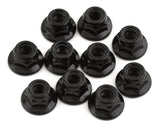 Tekno RC 5mm Flanged Locknuts (Black) (10) - 1214