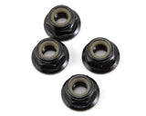 Tekno RC - M5 Aluminum Serrated Flanged Locknut (Black) (4) -1215