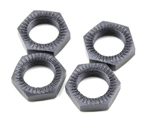 Tekno RC Serrated Wheel Nut Set (Gun Metal) (4) - 5116