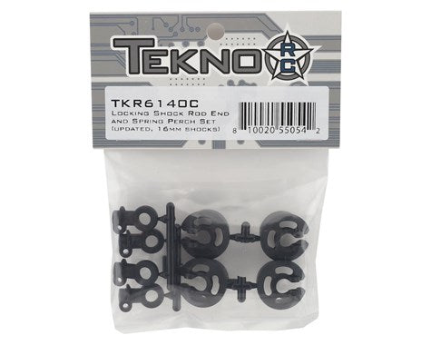 Tekno RC Large Radius Locking Shock Rod End & Spring Perch Set - 6140C