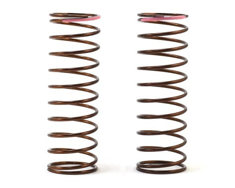 Tekno RC - Shock Spring Set (rear, 1.3x11.25, 2.4lb/in, 63mm, pink) -7243