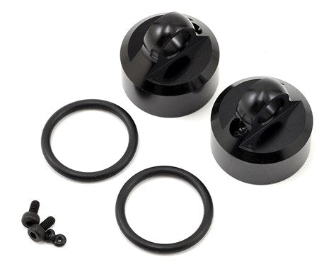 Tekno RC Aluminum Shock Caps (2) (Emulsion/Vented/Non-Vented) - 8702