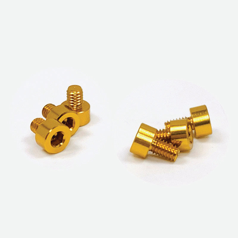 Team Trinity - X-FACTOR (6PC) ALUMINUM SCREW KIT (GOLD)   - REV1131G