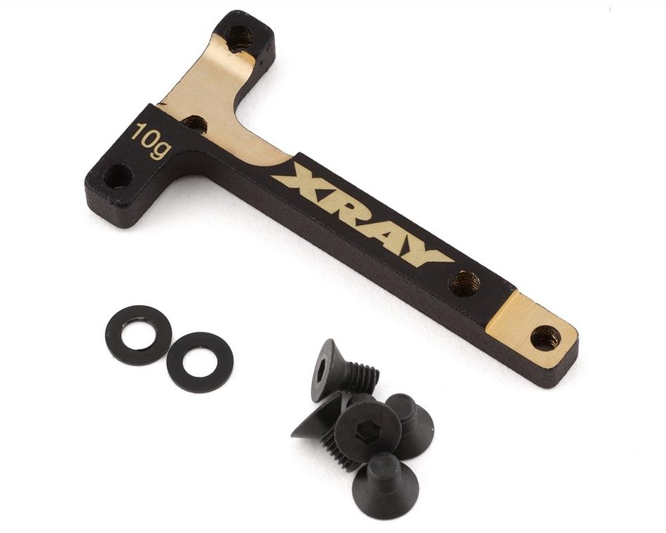 XRAY X4 -BRASS CHASSIS T-BRACE 10G - 303767