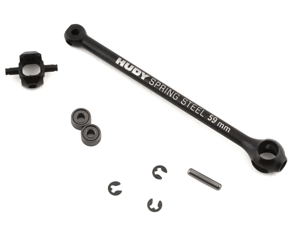 XRAY X4 -ECS BB DRIVE SHAFT 59MM - HUDY SPRING STEEL - SET - 305307